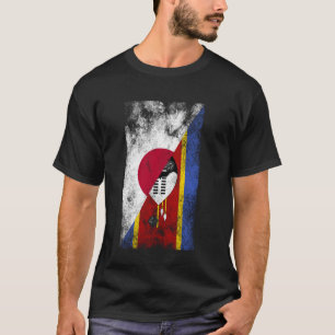 Japan Eswatini Fahnen - Japanisches Swasiland T-Shirt