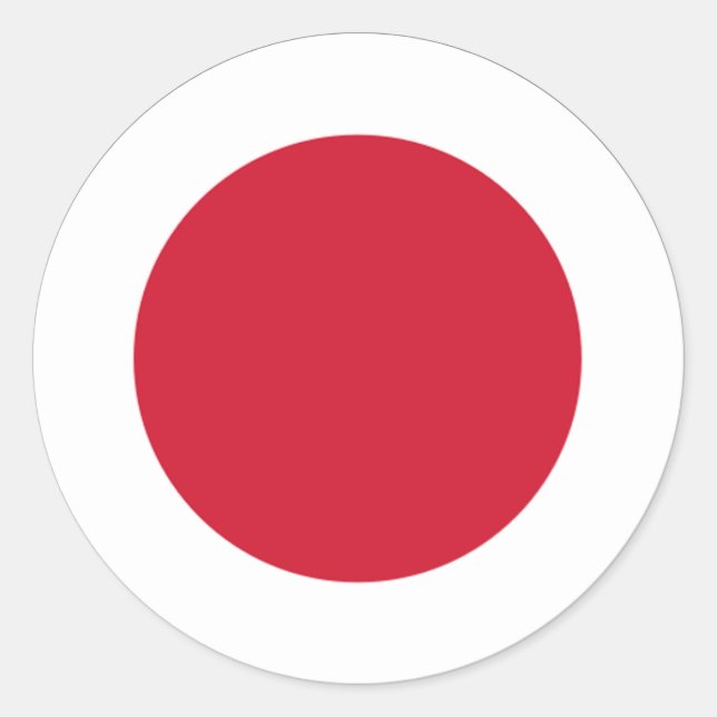 Japan-Euro-Aufkleber Runder Aufkleber (Vorderseite)
