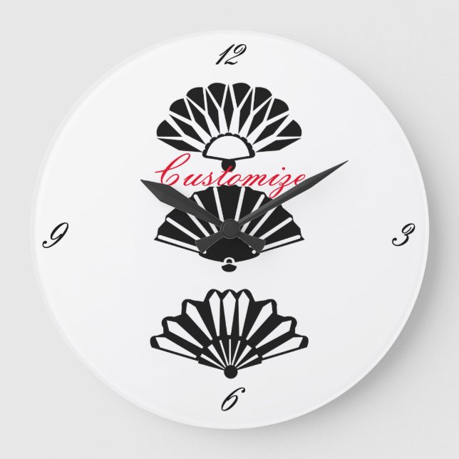 Japan Fans Thunder_Cove Große Wanduhr (Vorderseite)
