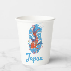 Japan Fishing Logo Pappbecher