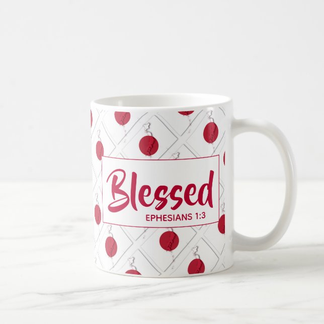 JAPAN FLAG Anpassbare Schrift BLESSED Kaffeetasse (Rechts)