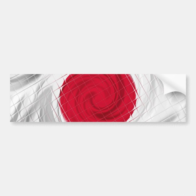 Japan Flag Artwork Autoaufkleber (Vorne)