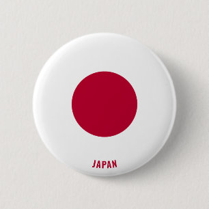 Japan Flag Charming Patriotic Button