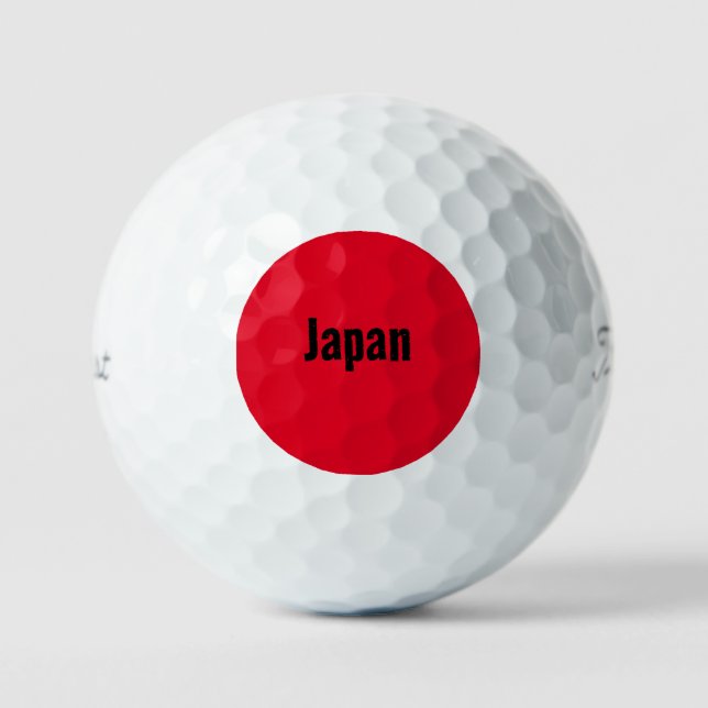 Japan Flag Design Golf Ball (Vorderseite)