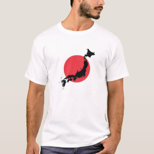 Japan Flag Map Kontur T-Shirt