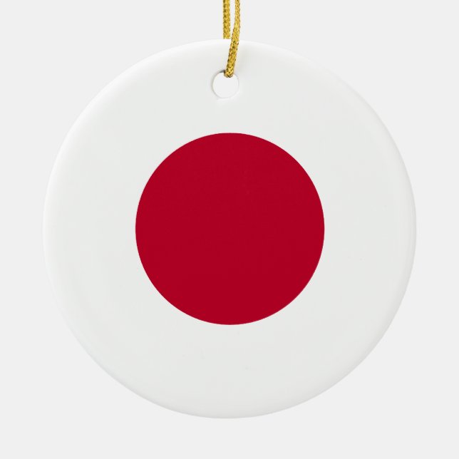 Japan Flag-Ornament Keramikornament (Vorne)