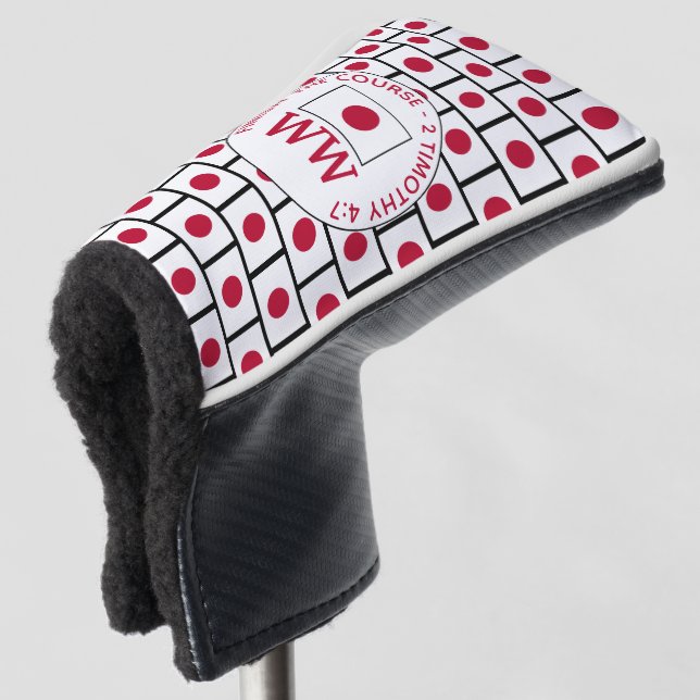 JAPAN Flag Personalisiert MONOGRAM Golf Headcover (3/4 Vorderseite)