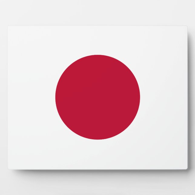 Japan Flag Plaque Fotoplatte (Vorderseite)