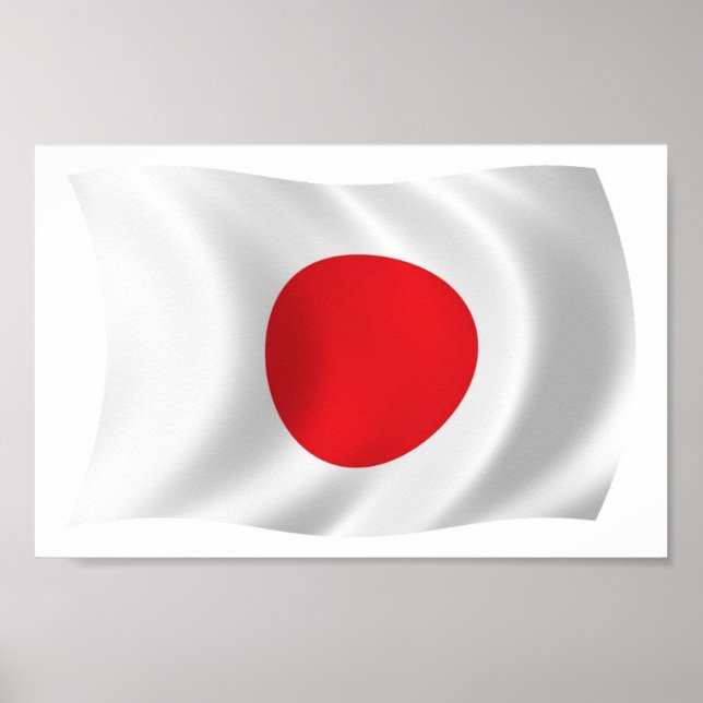 Japan Flag Poster Print (Vorne)