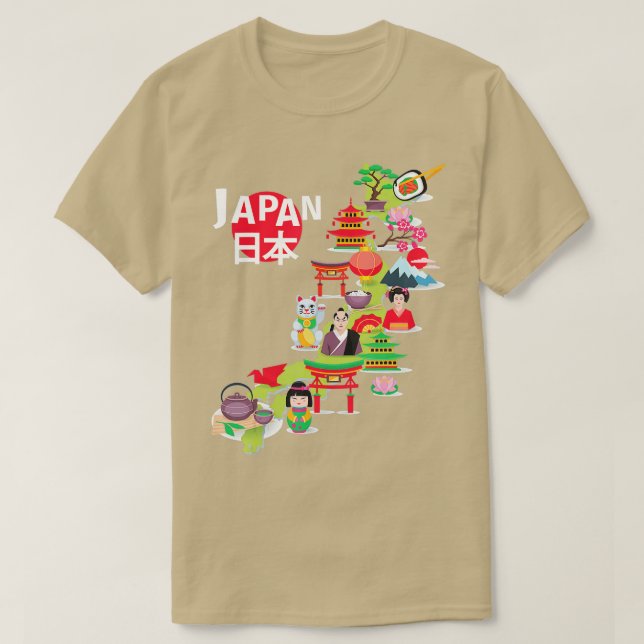 Japan Flag ravel Map Japanischer Preis Okinawa oky T-Shirt (Design vorne)