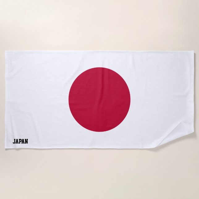 Japan Flag Splendid Patriotic Strandtuch (Vorderseite)