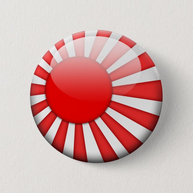 Japan-Flagge 2,0 Button (Vorderseite)