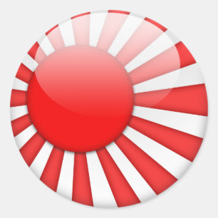 Japan Flagge 2.0 Runder Aufkleber