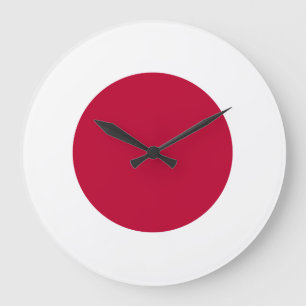 Japan-Flagge Große Wanduhr