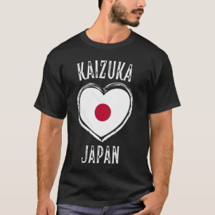 Japan-Flagge Herz Kaizuka City T-Shirt