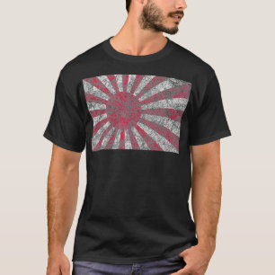 Japan-Flagge im Vintage-Stil, Rising Sun-Symbol T-Shirt