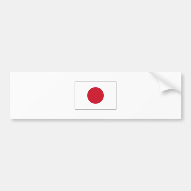 Japan-FLAGGE International Autoaufkleber (Vorne)