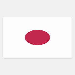 Japan-Flagge Rechteckiger Aufkleber