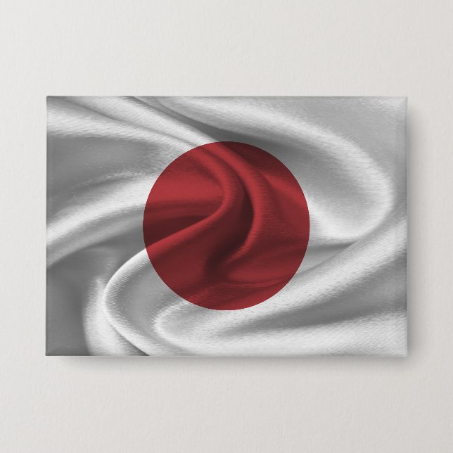 Japan-Flagge-Schaltfläche Button (Vorderseite)