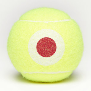 Japan-Flagge Tennisbälle