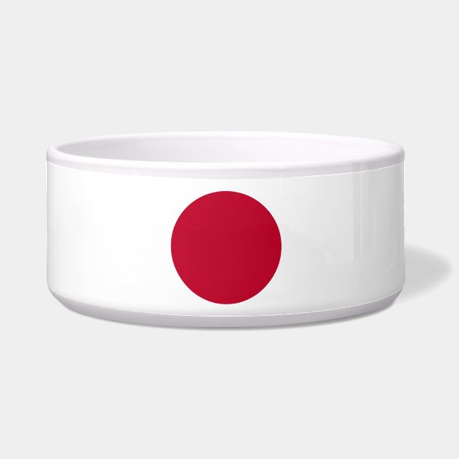 Japan-Flaggen-Hundeschüssel Napf (Vorderseite)