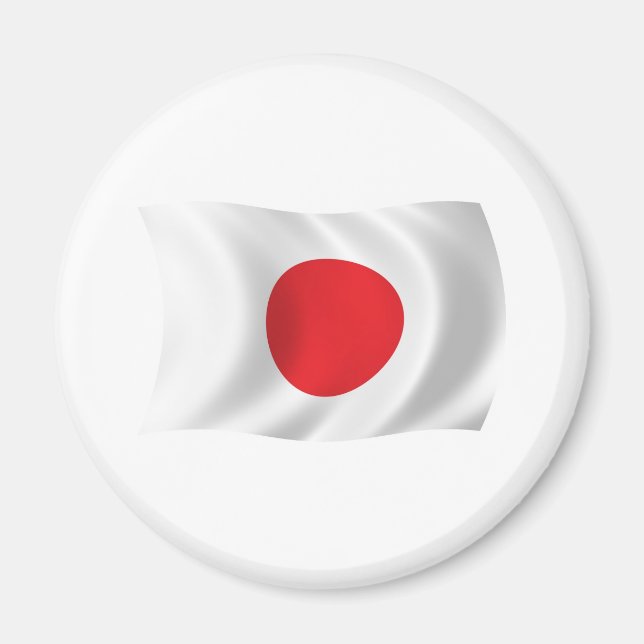 Japan-Flaggenmagnet Magnet (Vorne)