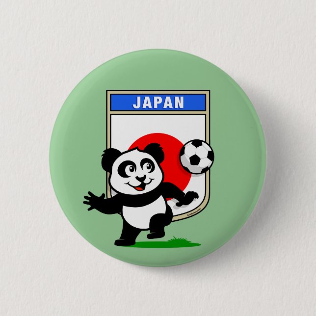 Japan Football Panda Button (Vorderseite)