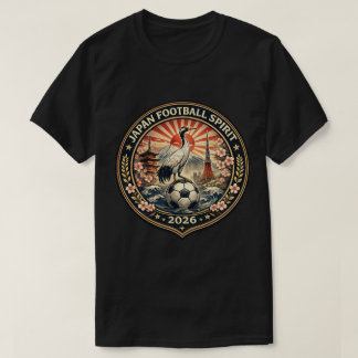 Japan Fußball Geist 2026 Vintage Sakura Fußball T-Shirt