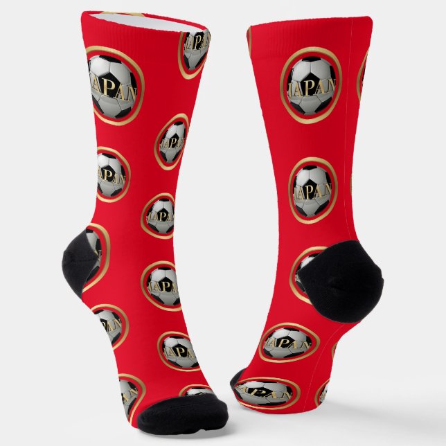 Japan Fußball Socken (Gewinkelt)