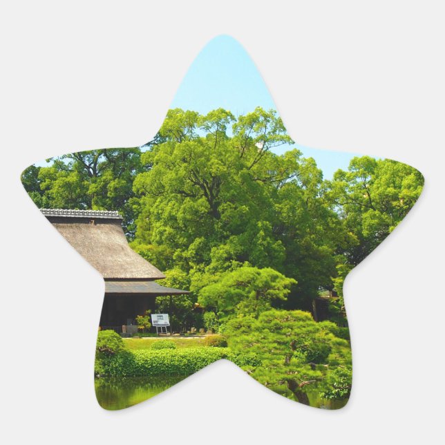 Japan Garden Stern-Aufkleber (Vorderseite)