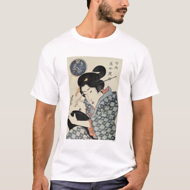Japan: Geisha der OstHauptstadt T-Shirt (Vorderseite)