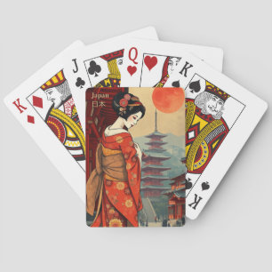 Japan geisha maiko Classic Playing Cards Spielkarten