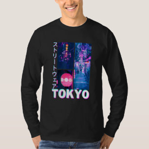 Japan Glitch Cyberpunk Tokio Streetwear-Ästhetik T-Shirt