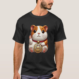 Japan Glückliches Meerschweinchen Maneki Neko Fort T-Shirt