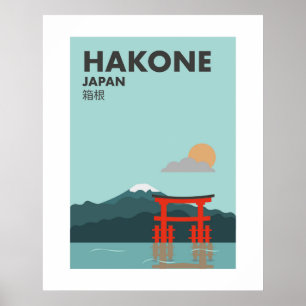 Japan Hakone, Torii des Friedens, Schreine Wall Ar Poster