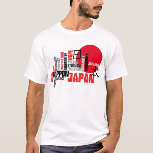 Japan-Hoffnung und Mut-aufgehende T-Shirt