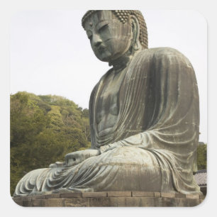 Japan, Honshu-Insel, Präfektur Kanagawa, Quadratischer Aufkleber