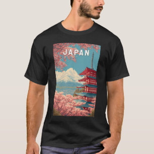Japan Illustration Reise Kunst Vintage T-Shirt