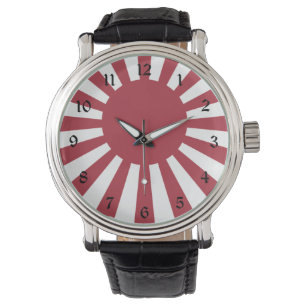 Japan Imperial steigende Sonnenflagge, Edo to W2 Armbanduhr