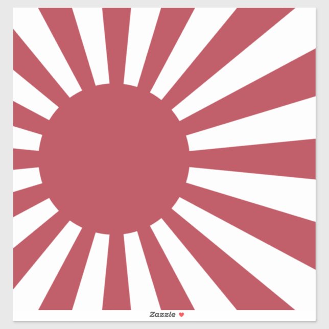 Japan Imperial steigende Sonnenflagge, Edo to W2 Aufkleber (Blatt)