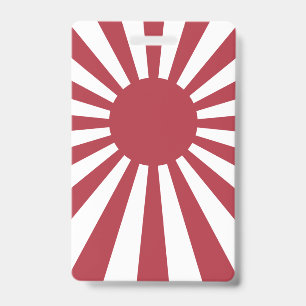 Japan Imperial steigende Sonnenflagge, Edo to W2 Ausweis