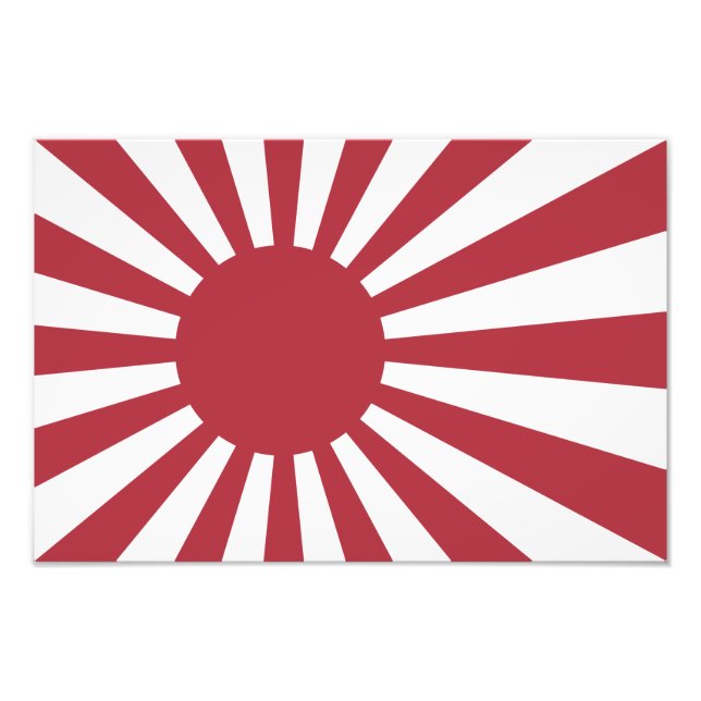 Japan Imperial steigende Sonnenflagge, Edo to W2 Fotodruck (Vorne)