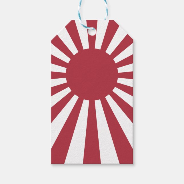 Japan Imperial steigende Sonnenflagge, Edo to W2 Geschenkanhänger (Vorderseite)
