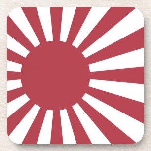 Japan Imperial steigende Sonnenflagge, Edo to W2 Getränkeuntersetzer