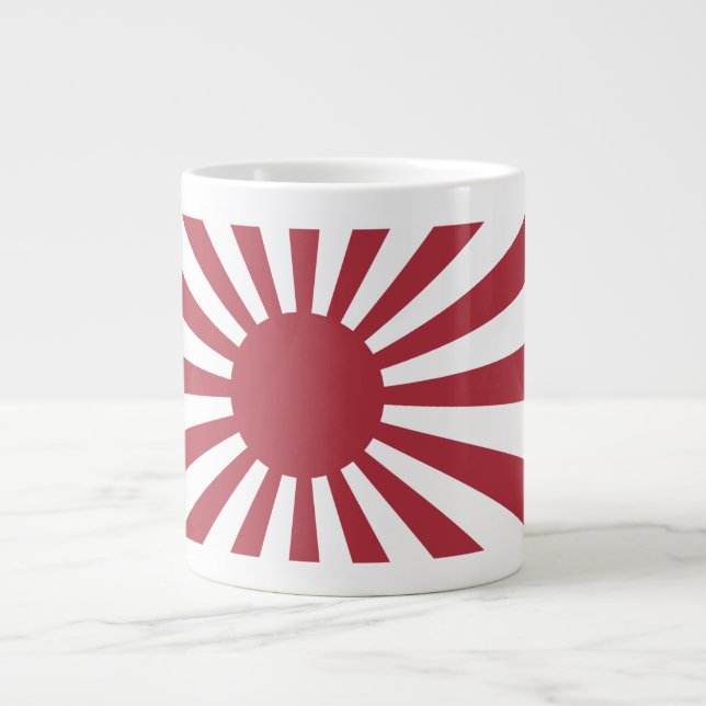 Japan Imperial steigende Sonnenflagge, Edo to W2 Jumbo-Tasse (Vorderseite)