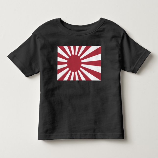 Japan Imperial steigende Sonnenflagge, Edo to W2 Kleinkind T-shirt (Vorderseite)