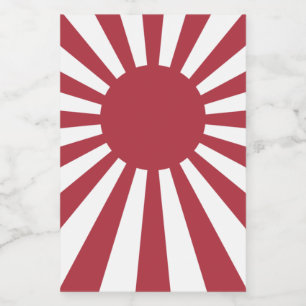Japan Imperial steigende Sonnenflagge, Edo to W2 Lebensmitteletikett