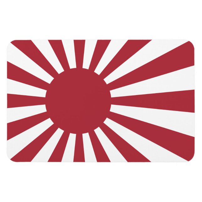 Japan Imperial steigende Sonnenflagge, Edo to W2 Magnet (Horizontal)