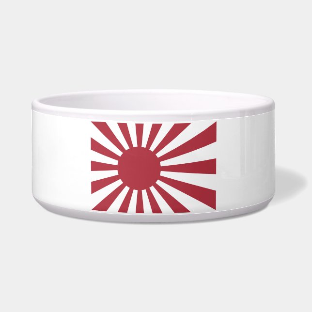 Japan Imperial steigende Sonnenflagge, Edo to W2 Napf (Vorderseite)