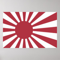 Japan Imperial steigende Sonnenflagge, Edo to W2